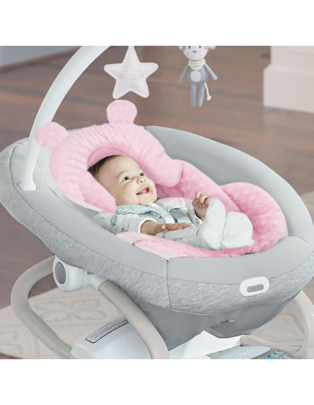 Inserto para Bebés Ajrwiiy Rosa Compatible Columpio Mamaroo Graco Inserto para Bebés Ajrwiiy Rosa Compatible Columpio Mamaroo Graco