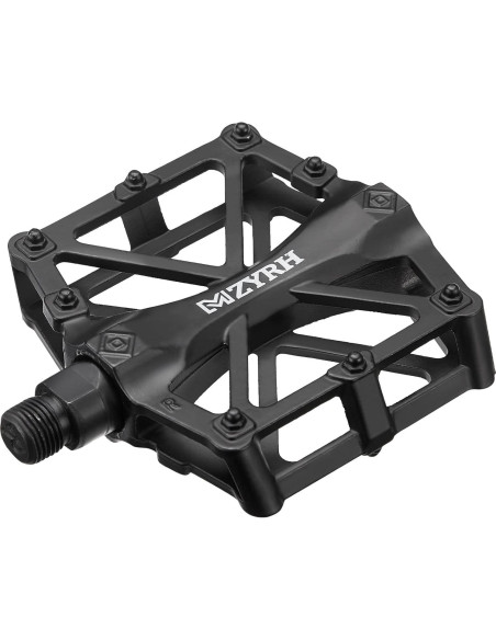 Pedales de Bicicleta KEMIMOTO MTB Planos Aluminio 9/16" Negro Pedales de Bicicleta KEMIMOTO MTB Planos Aluminio 9/16" Negro
