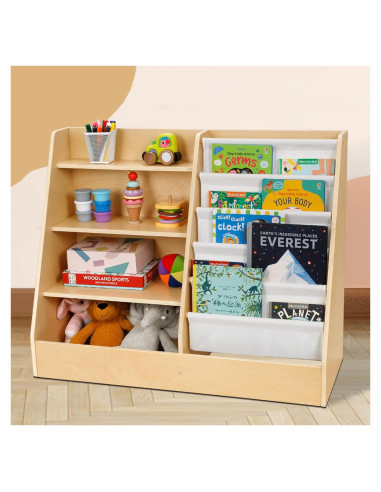 Estantería Montessori OOOK 2 en 1 para Niños 100x40cm