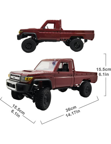 Coche RC Skymaker MN82 4x4 Todo Terreno 1/12 Rojo