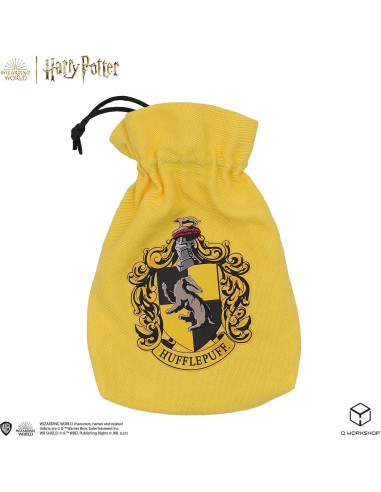 Juego de Dados Hufflepuff Q WORKSHOP con Bolsa