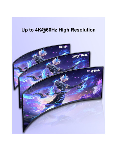 Cable Micro HDMI a Mini HDMI 0.91m KELink 18Gbps 8K 60Hz Cable Micro HDMI a Mini HDMI 0.91m KELink 18Gbps 8K 60Hz