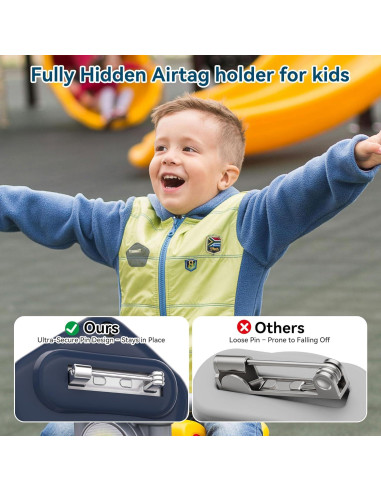 Soporte Personalizado para AirTag SkyArmor - Funda Impermeable Azul