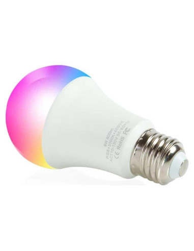 Bombilla LED inteligente A19 9W RGB + Blanco 2700K-6500K