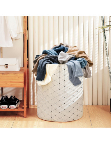 Cesta de Ropa Sucia Plegable Dawuyu 38x48cm Lino Floral