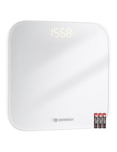 Báscula Digital de Baño UNIWEIGH 199.58kg Pantalla LED