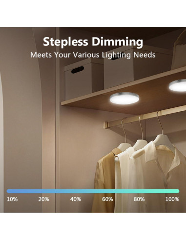Paquete de 6 luces LED inteligentes YSRSAI RGB WiFi con control remoto