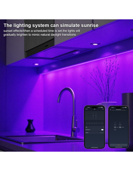 Paquete de 6 luces LED inteligentes YSRSAI RGB WiFi con control remoto Paquete de 6 luces LED inteligentes YSRSAI RGB WiFi con control remoto