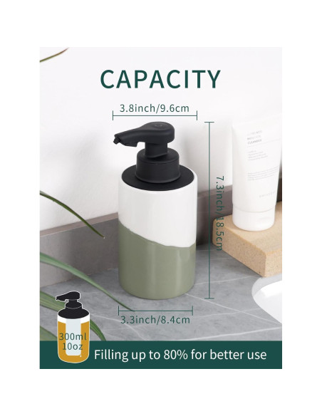Dispensador Automático de Jabón BosilunLife Cerámico 300ml Dispensador Automático de Jabón BosilunLife Cerámico 300ml