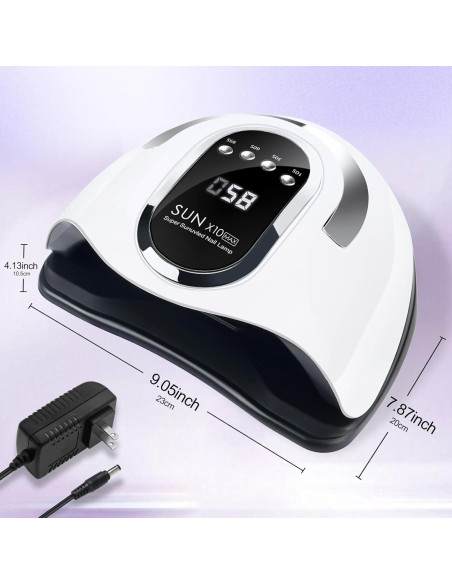 Lámpara UV LED Wisdompark 180W con Sensor Automático y 4 Temporizadores Lámpara UV LED Wisdompark 180W con Sensor Automático y 4 Temporizadores