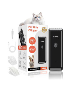 Cortadora de Pelo para Mascotas LEMULEGU Inalámbrica Negra