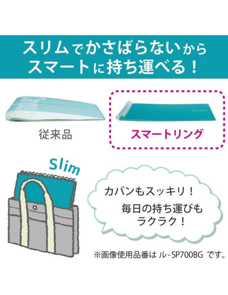 Carpeta de Anillo Inteligente KOKUYO B5 Verde Azulado 26 Agujeros