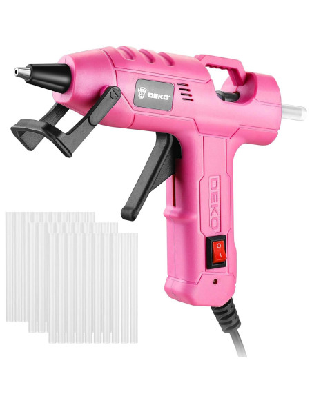Pistola de Pegamento Caliente DEKOPRO 20W Rosa 30 Barras Pistola de Pegamento Caliente DEKOPRO 20W Rosa 30 Barras
