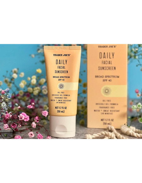 Protector Solar Facial Trader Joe's SPF 40 Gel Invisible 50ml Protector Solar Facial Trader Joe's SPF 40 Gel Invisible 50ml