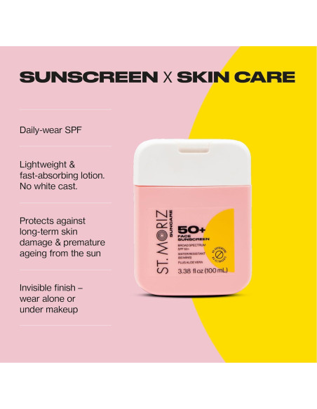 St Moriz Suncare Loción Facial SPF 50 - Vegano y Resistente al Agua St Moriz Suncare Loción Facial SPF 50 - Vegano y Resistente al Agua