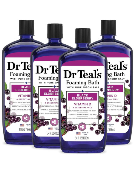 Baño Espumoso Dr Teal's con Sal de Epsom y Vitamina D 4x1008ml Baño Espumoso Dr Teal's con Sal de Epsom y Vitamina D 4x1008ml