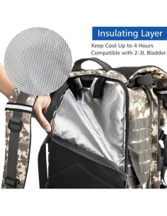 Mochila Táctica Gelindo 35L Camuflaje con Sistema Molle 2
