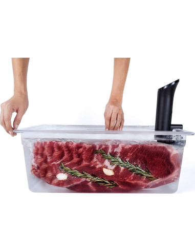 Contenedor Sous Vide 26 QT Veske con Tapa y Manga Aislante