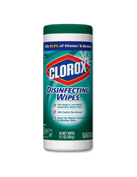 Toallitas Desinfectantes Clorox 35 Unidades 21.6x21.6 cm Toallitas Desinfectantes Clorox 35 Unidades 21.6x21.6 cm