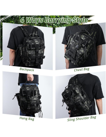 Mochila de Pesca Táctica Militar Verde 0.90 kg 38x29x6 cm Mochila de Pesca Táctica Militar Verde 0.90 kg 38x29x6 cm