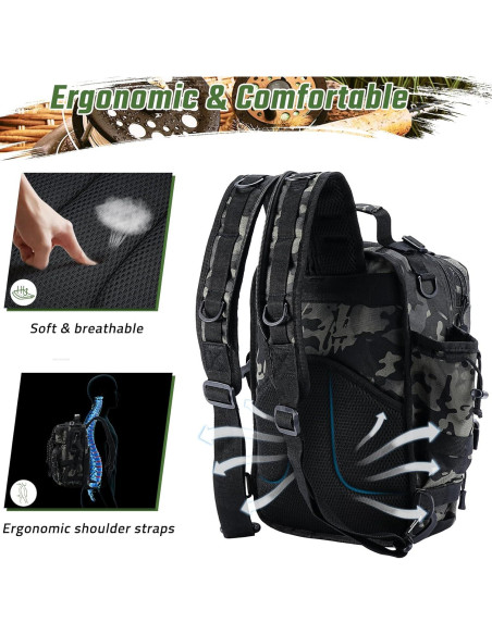 Mochila de Pesca Táctica Militar Verde 0.90 kg 38x29x6 cm Mochila de Pesca Táctica Militar Verde 0.90 kg 38x29x6 cm