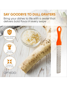 Rallador de Limón Acero Inoxidable OFXDD 28cm Antideslizante 2