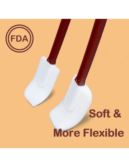 Juego de Espátulas de Silicona KSIFJRTO 41.9 cm Resistentes al Calor