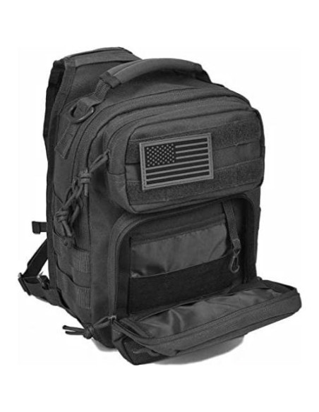 Mochila Táctica Sling REEBOW GEAR Rover 30x24x15cm Negra Mochila Táctica Sling REEBOW GEAR Rover 30x24x15cm Negra