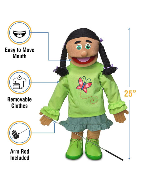 Títere de Cuerpo Completo Silly Puppets 63.5cm Ventrílocuo Títere de Cuerpo Completo Silly Puppets 63.5cm Ventrílocuo
