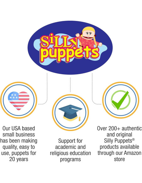 Títere de Cuerpo Completo Silly Puppets 63.5cm Ventrílocuo Títere de Cuerpo Completo Silly Puppets 63.5cm Ventrílocuo