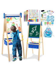 Caballete de Arte Ajustable SWINSKUAD para Niños 3-12 Años