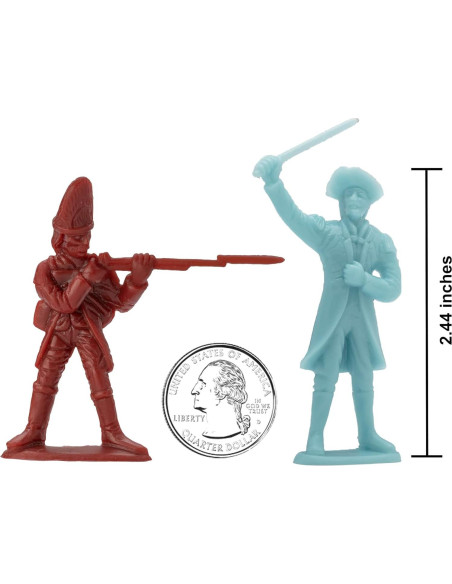 Set de Figuras de Soldados BMC Guerra Revolucionaria 44pc Set de Figuras de Soldados BMC Guerra Revolucionaria 44pc