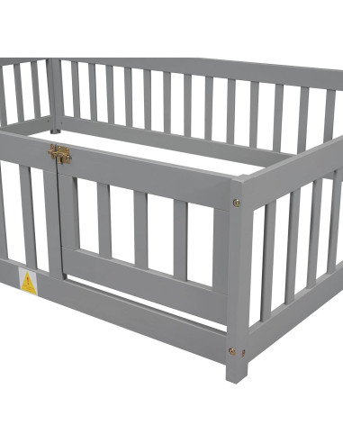 Cama Montessori Completa Bellemave con Cabecera Casa Gris