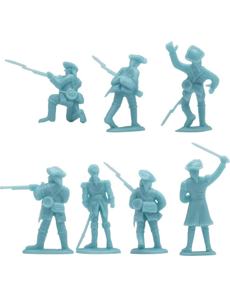 Set de Figuras de Soldados BMC Guerra Revolucionaria 44pc Set de Figuras de Soldados BMC Guerra Revolucionaria 44pc