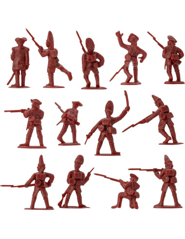 Set de Figuras de Soldados BMC Guerra Revolucionaria 44pc