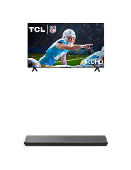 Televisor TCL LED UHD 4K 109 cm con Barra de Sonido 2.0 Televisor TCL LED UHD 4K 109 cm con Barra de Sonido 2.0