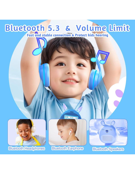 Reproductor MP3 para Niños Wiwoo Q10 64GB Bluetooth Altavoz Reproductor MP3 para Niños Wiwoo Q10 64GB Bluetooth Altavoz