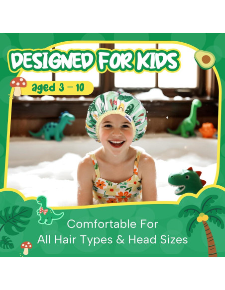 Gorro de Ducha Impermeable para Niños Años Tranquilos Verde 28 cm Gorro de Ducha Impermeable para Niños Años Tranquilos Verde 28 cm