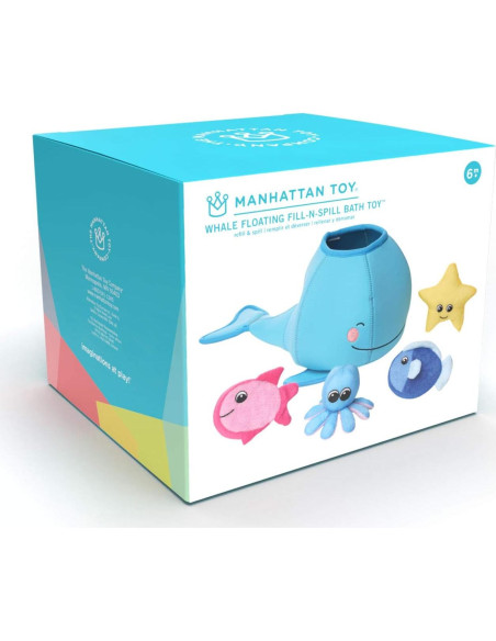 Juguete de Baño Flotante Manhattan Toy Ballena 5 Piezas Juguete de Baño Flotante Manhattan Toy Ballena 5 Piezas