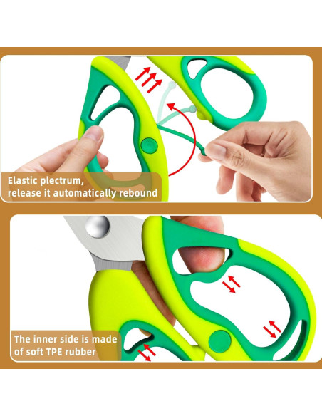 Tijeras de Cocina para Bebé KUONIIY con Estuche Verde Tijeras de Cocina para Bebé KUONIIY con Estuche Verde