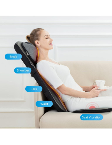 Masajeador Shiatsu Snailax SL-233 con Calor y Ajuste