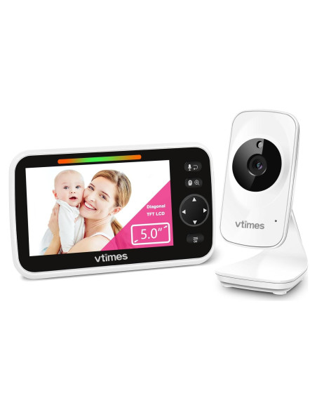 Monitor de Bebé VTimes VT50J 5" LCD Inalámbrico con Audio Monitor de Bebé VTimes VT50J 5" LCD Inalámbrico con Audio