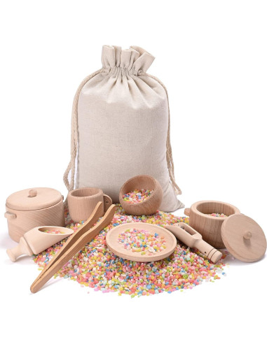 Caja Sensorial Montessori MONT PLEASANT - Juguetes de Madera para Niños