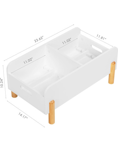 Estantería Montessori UTEX para Niños - Caddy de Libros de Madera