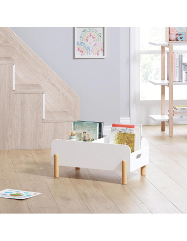 Estantería Montessori UTEX para Niños - Caddy de Libros de Madera