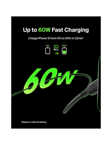 Cable USB-C a USB-C Belkin BoostCharge 1M - Carga Rápida Cable USB-C a USB-C Belkin BoostCharge 1M - Carga Rápida
