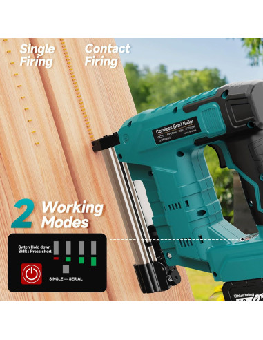 Clavadora Inalámbrica CAMXTOOL 18 Calibre 2 en 1 con 2 Baterías