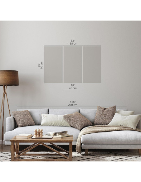 Lienzo Acústico Artgeist Mapa Mundial 135x90 cm 3 Piezas