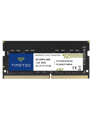 Memoria RAM Timetec 8GB DDR4 2400MHz SODIMM Laptop