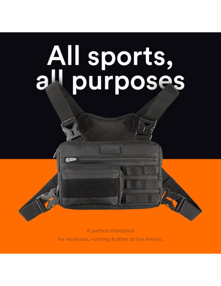 Mochila de Pecho Fitdom CP-2 para Ejercicio y Ciclismo Mochila de Pecho Fitdom CP-2 para Ejercicio y Ciclismo